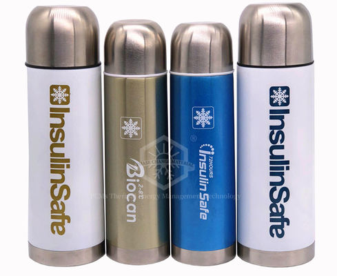 2-8°C SS304 PCM Travel Cooler Flask 36 Hrs For Biomedication And Insulin Carrying